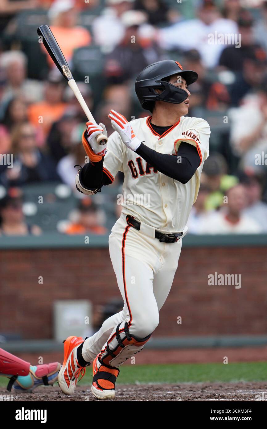San Francisco Giants' Jung Hoo Lee during a baseball game against the