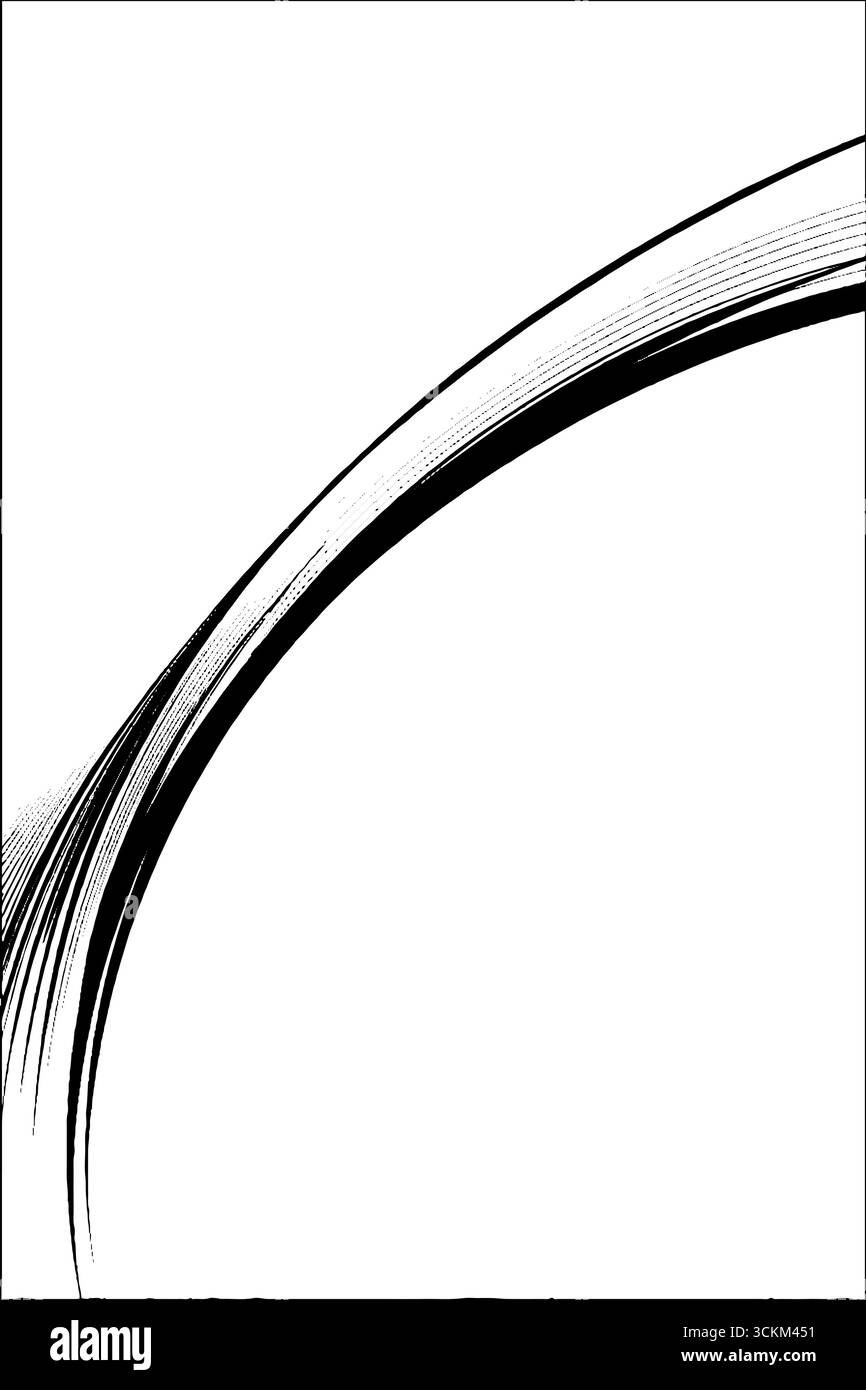 Abstract border with floating line segments for modern design projects ...