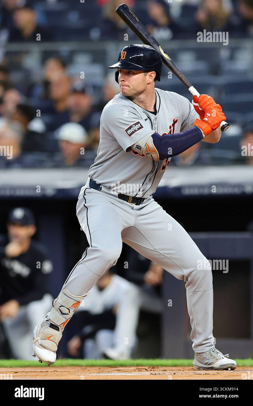 BRONX, NY - SEPTEMBER 09: Colt Keith #33 of the Detroit Tigers at bat ...