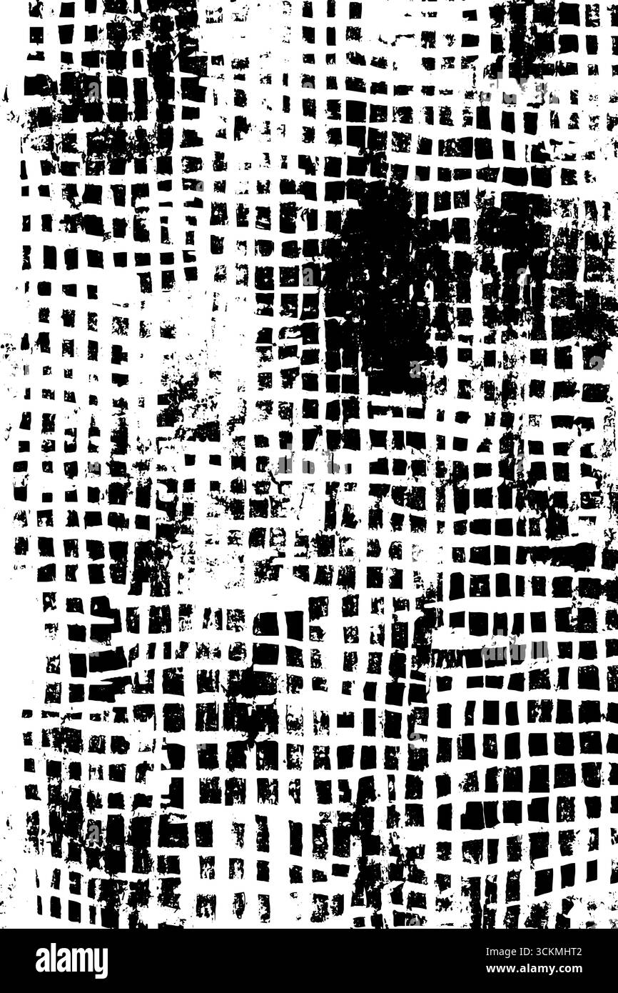 Abstract black and white optical illusion with warped patterns for ...