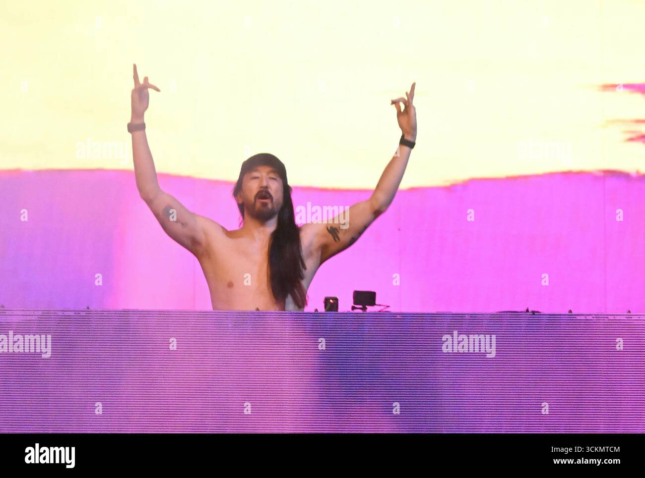 Steve Aoki performs on a Day 1 of Fair Fest at The Zagreb Fair on ...