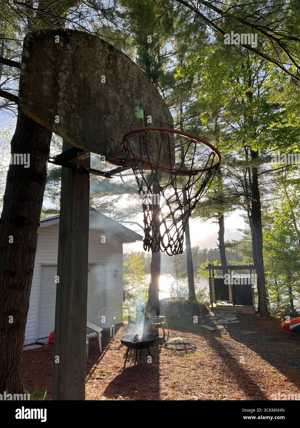 Basketball Hoop - Smartphone Captured Stock Image