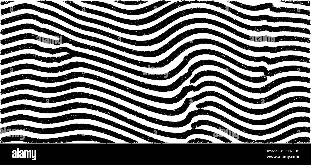 Abstract engraved illustration with sharp chevrons and layered wave ...