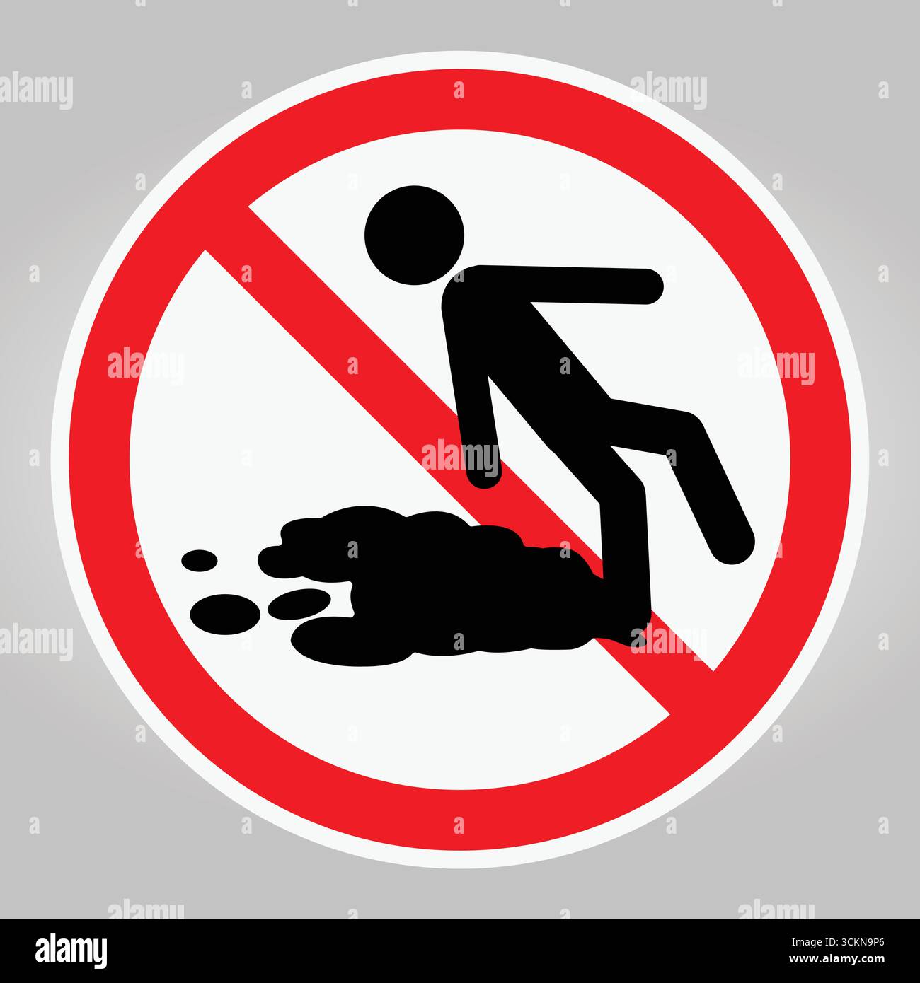 Slipping Ramp Sign A vivid warning sign featuring a figure slipping on a wet surface ...