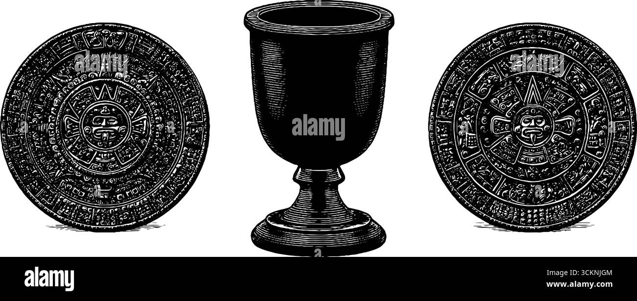 Mesoamerican obsidian Stock Vector Images - Alamy