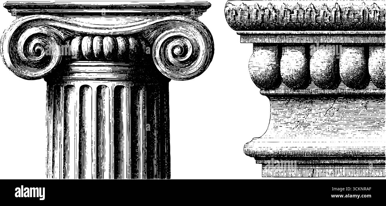 Elegant engraved marble column base patterns for architectural design ...