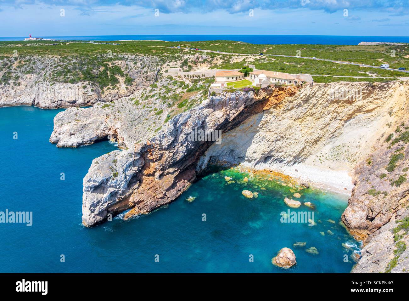 Fort of Santo António de Belixe, Sagres, Faro District, Portugal Stock Photo