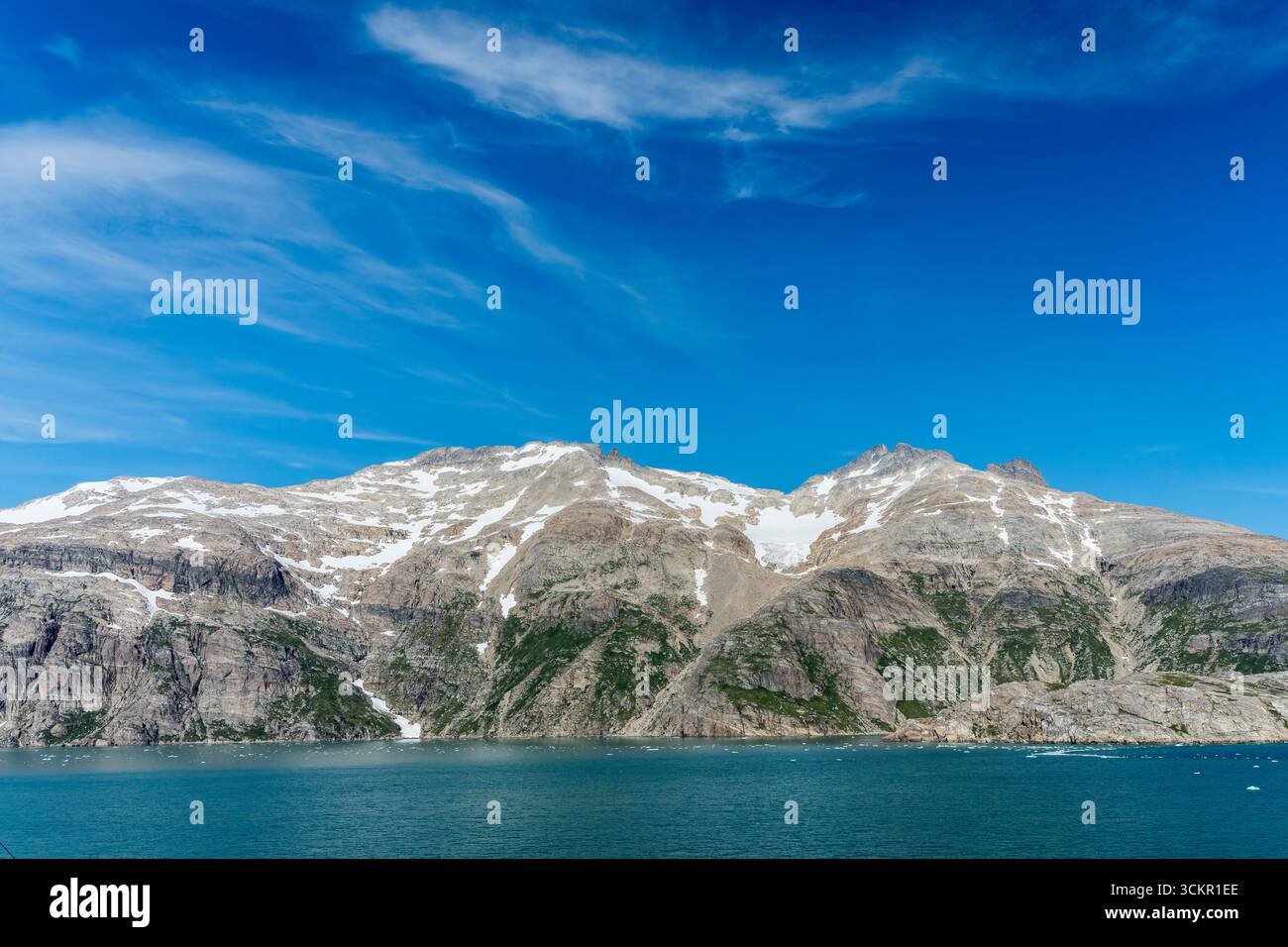 view of mountain scenery, Prince Christian Sound, Greenland, Europe, 3 August 2025 Stock Photo