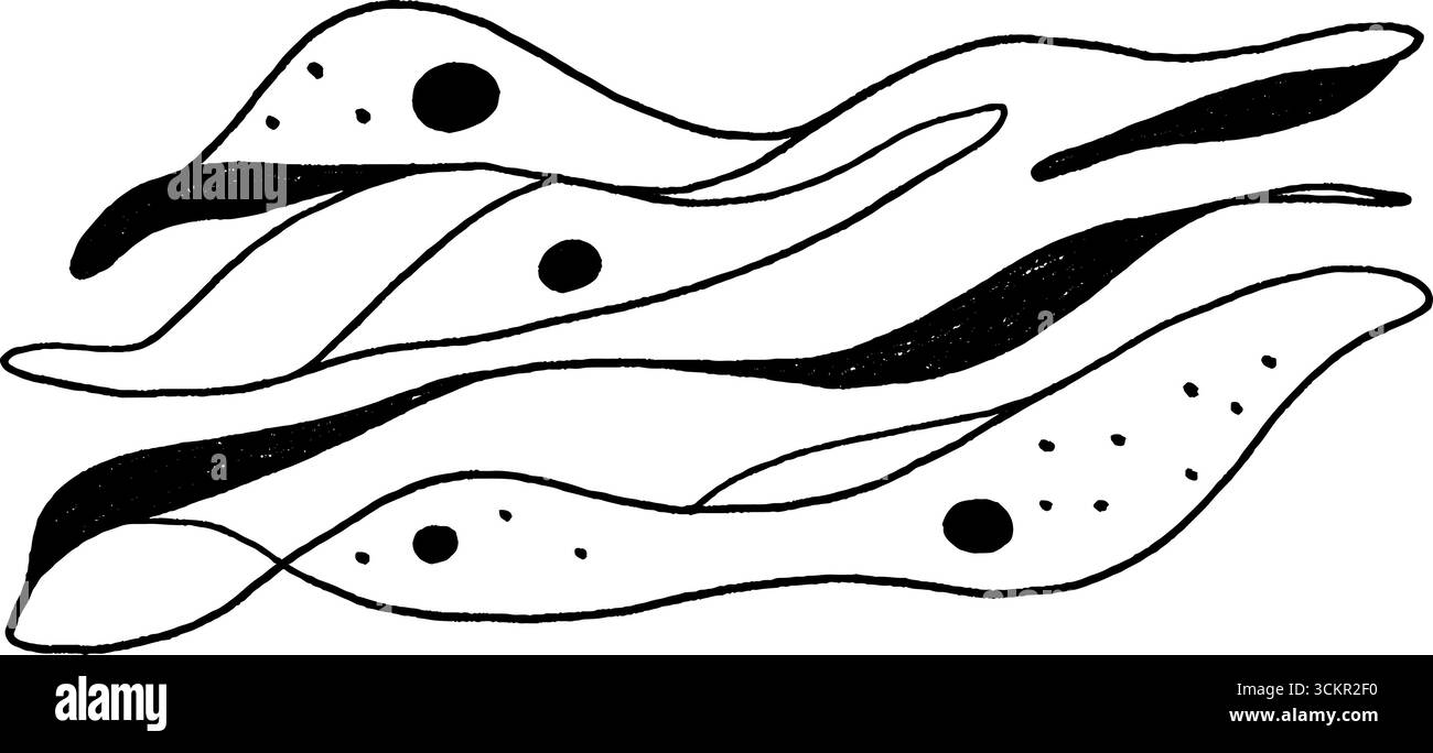 Abstract line art with drizzle patterns for creative designs Stock ...