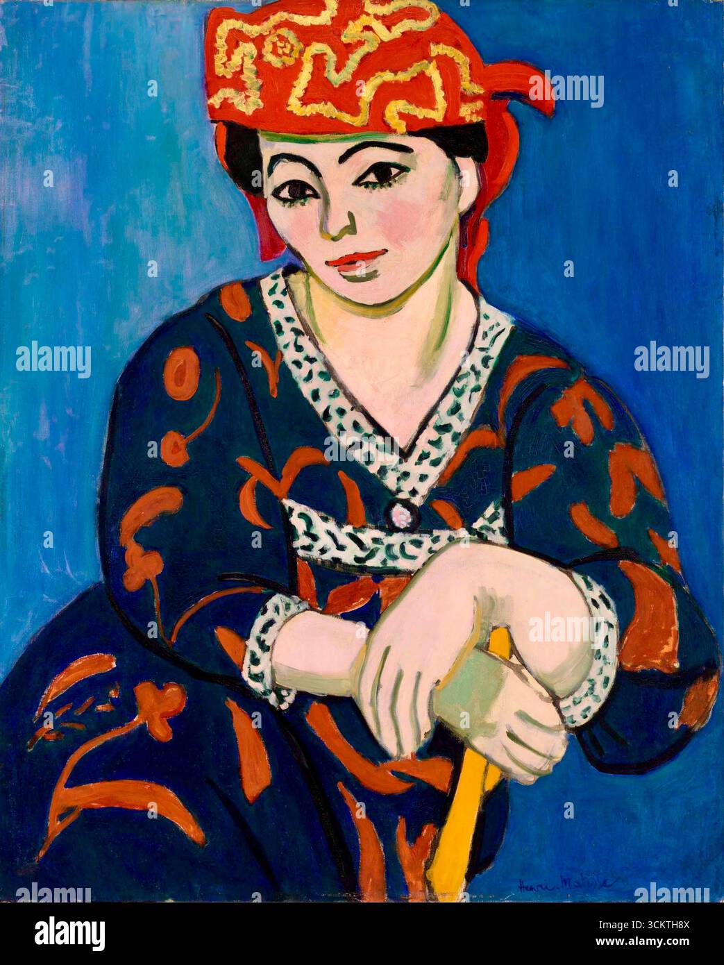 Henri Matisse - Red Madras Head-Dress - 1907 Stock Photo