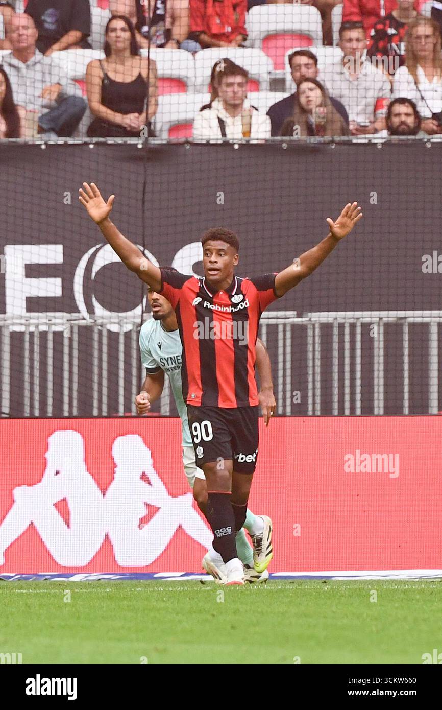 90 Kevin CARLOS (ogcn) during the Ligue 1 McDonald's match between Nice ...
