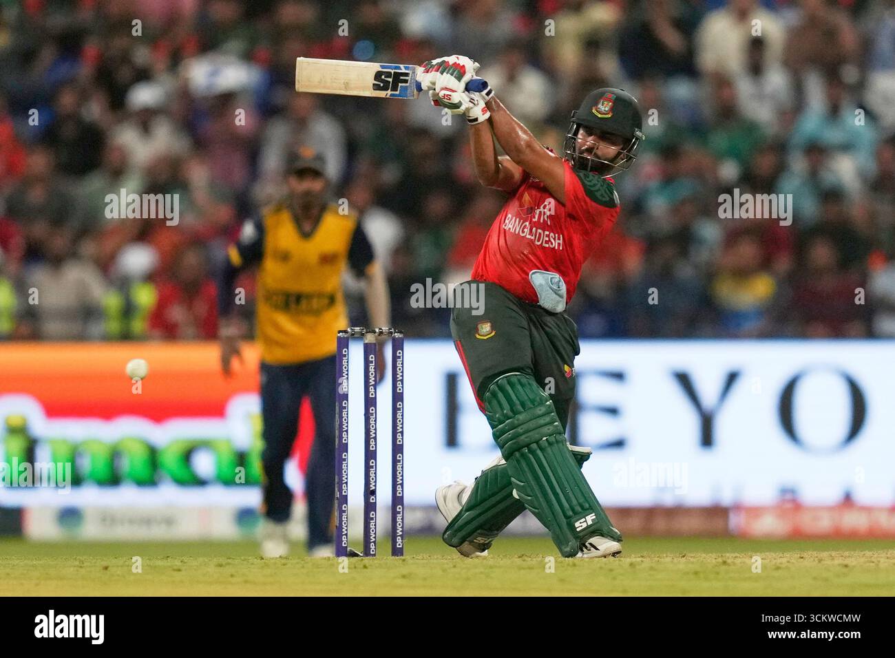 Bangladesh's Shamim Hossain bats during the Asia Cup Cricket match ...