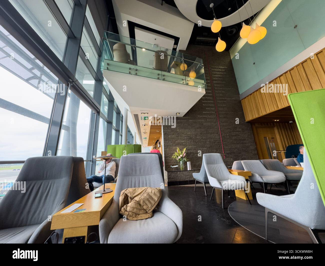 Aer Lingus VIP lounge area, Dublin airport, Dublin, Ireland - Smartphone Captured Stock Image