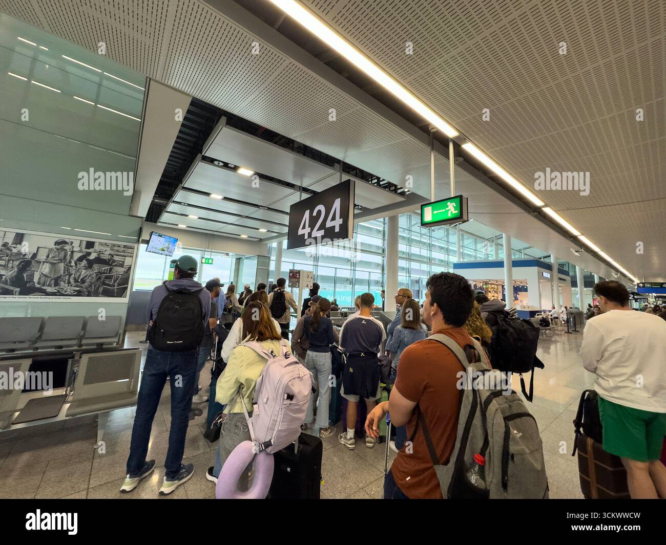 T2 departures gates area, Dublin airport, Dublin, Ireland - Smartphone Captured Stock Image