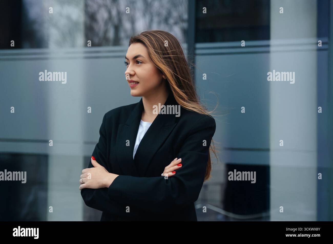 Professional woman in black blazer hi-res stock photography and images ...
