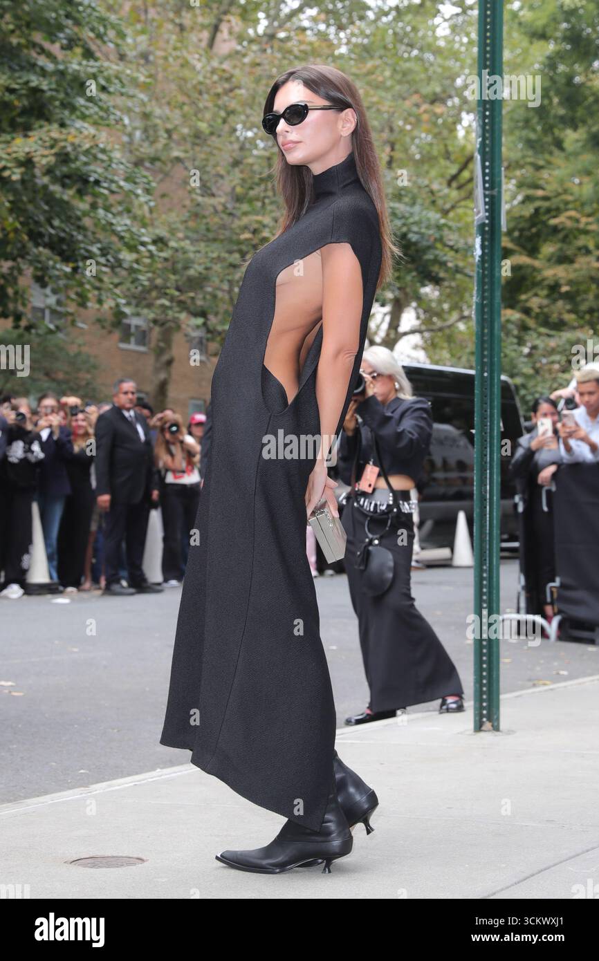 Emily Ratajkowski attends the Calvin Klein fashion show during New York ...