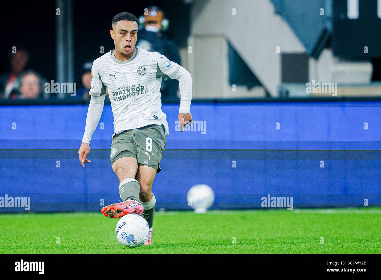 NIJMEGEN, NETHERLANDS - SEPTEMBER 13: Sergino Dest of PSV passes the ...