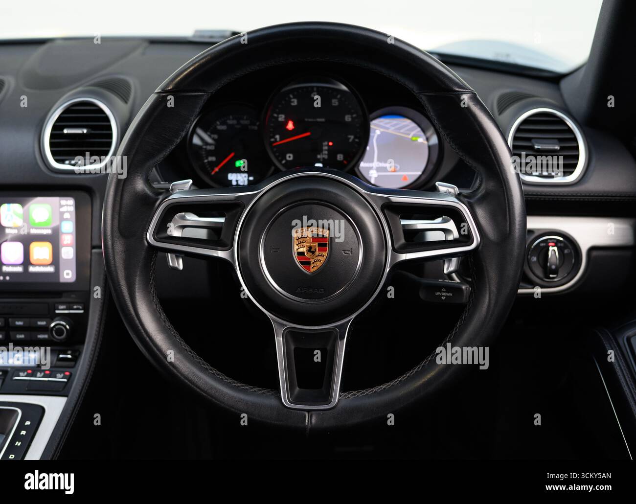 Porsche Steering Wheel Emblem Badge Crest