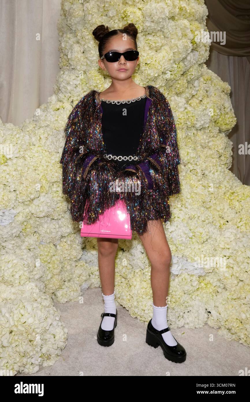 Taylen Biggs attends the Christian Siriano Spring/Summer 2026 fashion