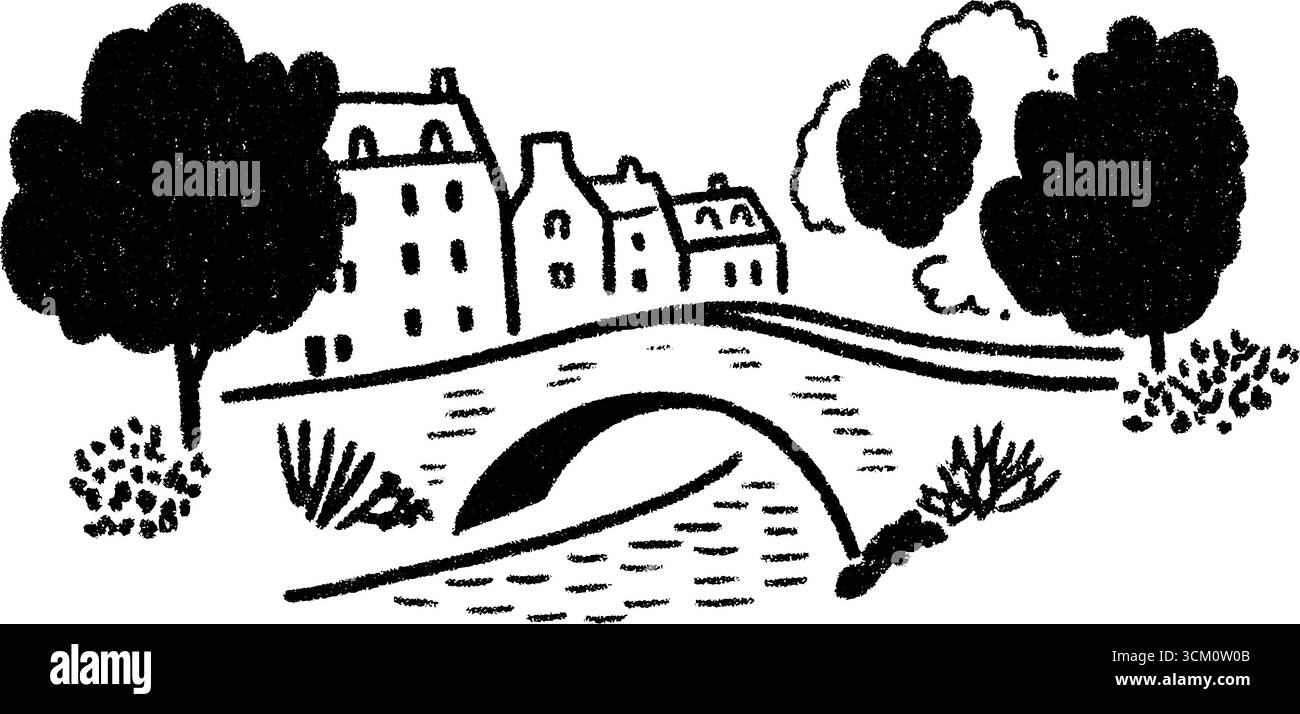 Small town street in Cut Out Stock Images Pictures Alamy