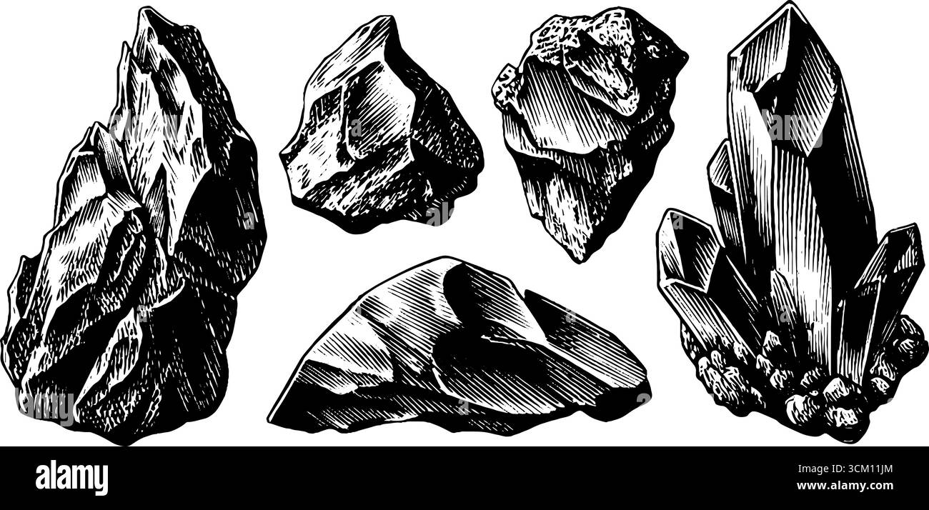 Obsidian Vector Obsidian in raw form hi-res stock photography and images - Alamy