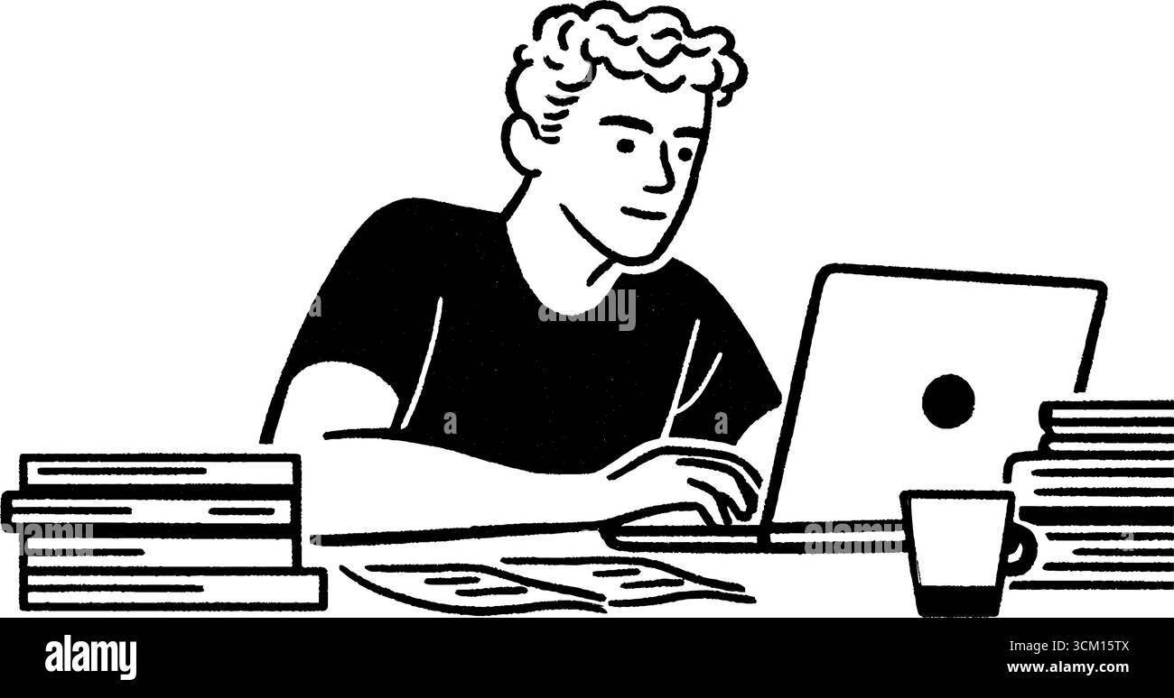 Solo entrepreneur Stock Vector Images - Alamy