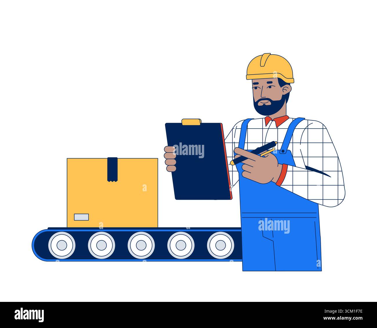 Supply chain 2D vector illustration Stock Vector Image & Art - Alamy