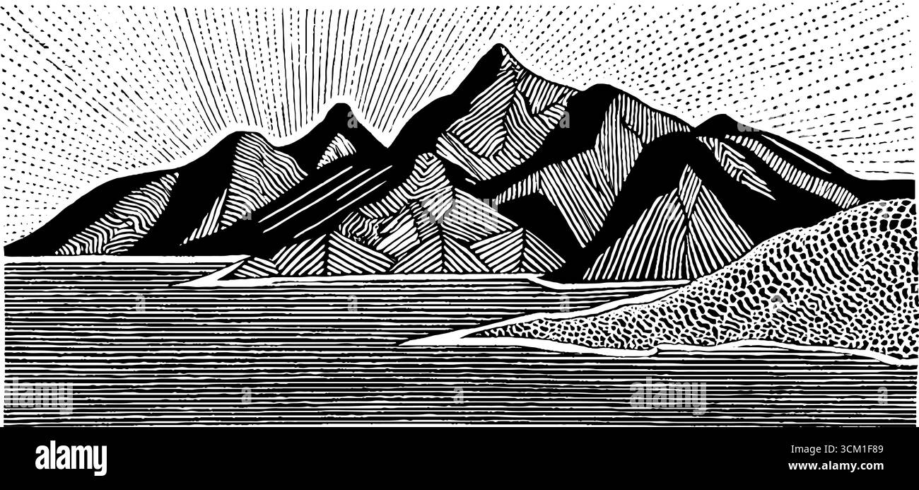 Marine fossils mountains Black and White Stock Photos & Images - Alamy