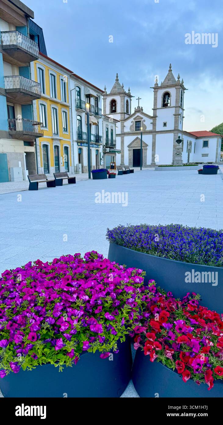 Roman Catholic Matriz Church in Esposende Portugal - Smartphone Captured Stock Image