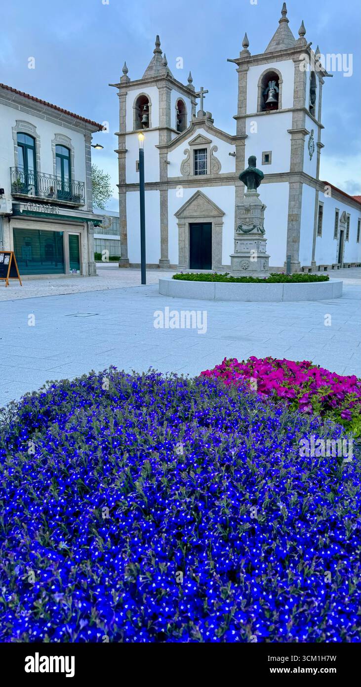 Roman Catholic Matriz Church in Esposende Portugal - Smartphone Captured Stock Image