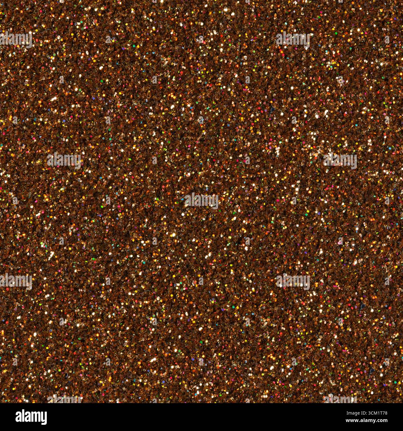 Brown glitter texture. Seamless square texture. Stock Photo