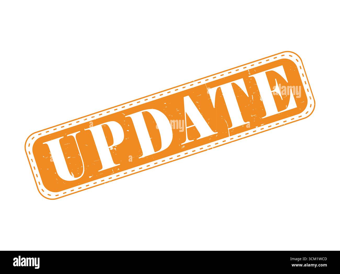 A Updated Rubber Stamp Seal on a Bar Stock Vector