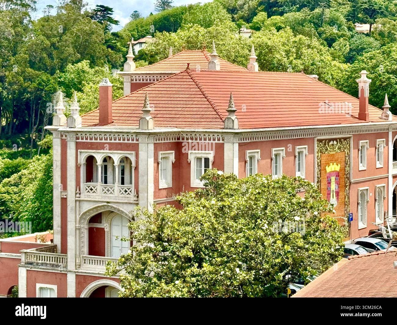 Palácio Valenças local government office in Sintra, Portugal - Smartphone Captured Stock Image