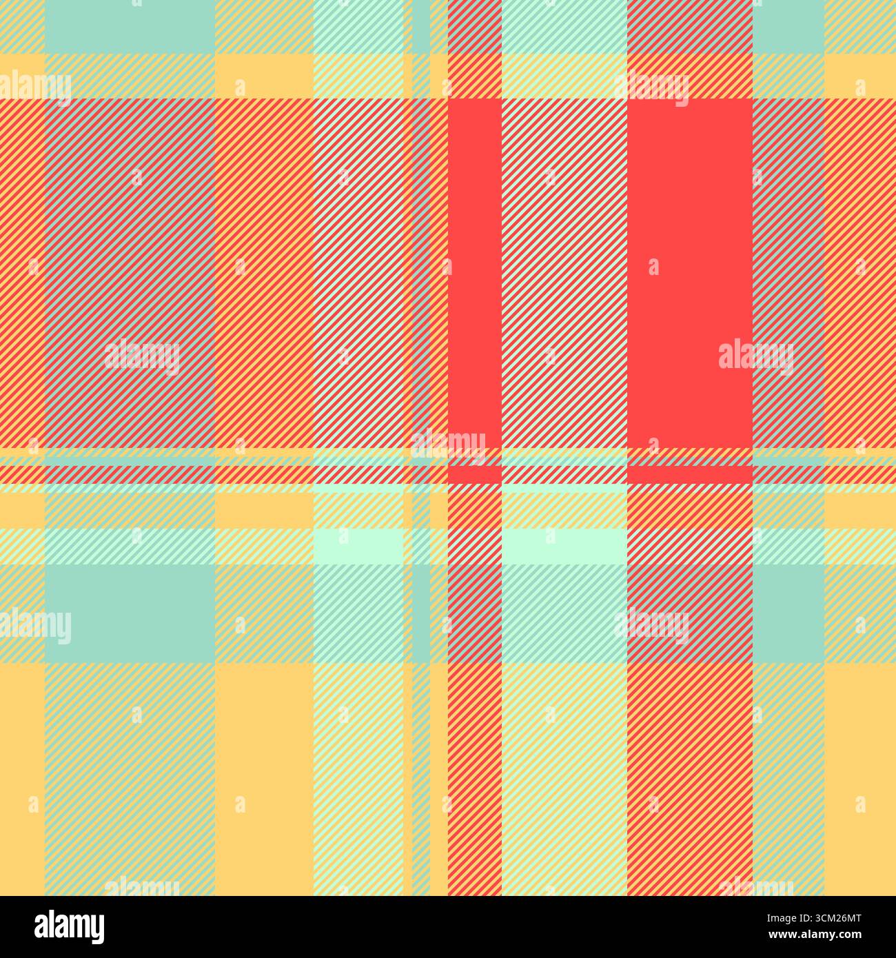 Vibrant plaid pattern, perfect for textiles, backgrounds, or design elements. A versatile texture with intersecting lines creating a warm and inviting Stock Vector