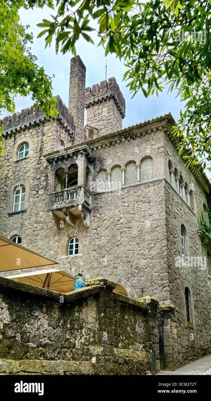 UNESCO World Heritage Site Quinta da Regaleira manor house Sintra Portugal - Smartphone Captured Stock Image