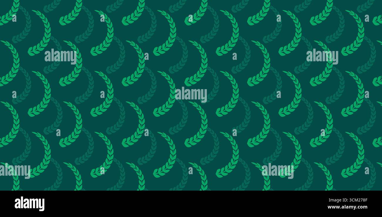 Seamless Green Leaf Pattern for Nature and Botanical Backgrounds Stock Vector