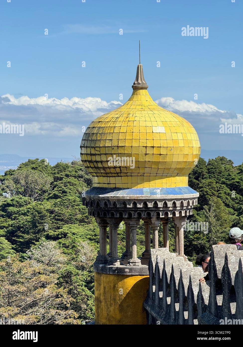 UNESCO World Heritage Site Pena Palace in Sintra-Cascais Natural Park Sintra Portugal - Smartphone Captured Stock Image