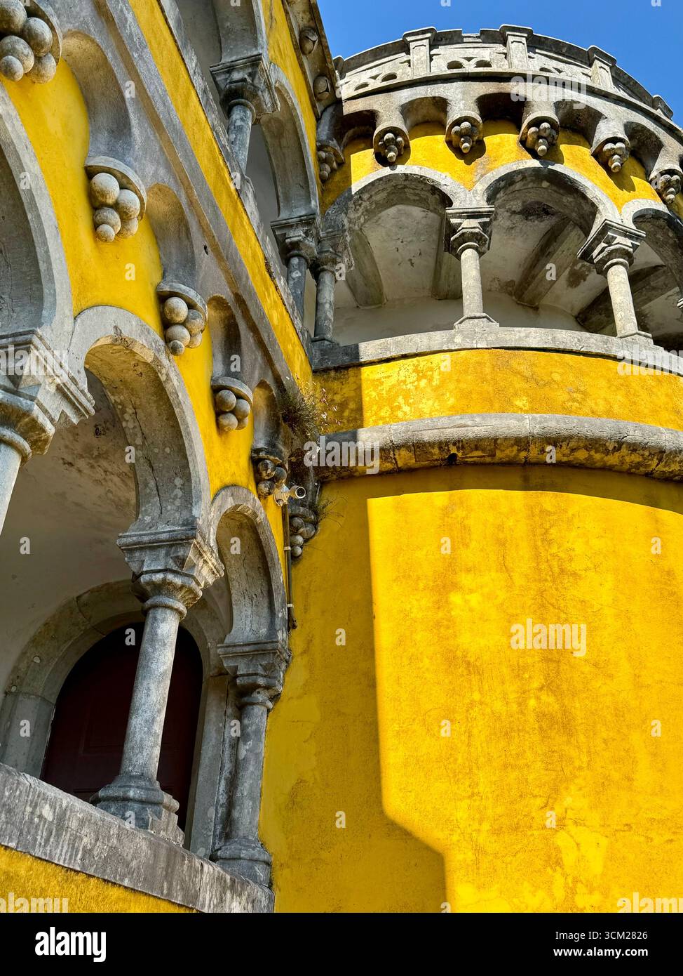 UNESCO World Heritage Site Pena Palace in Sintra-Cascais Natural Park Sintra Portugal - Smartphone Captured Stock Image