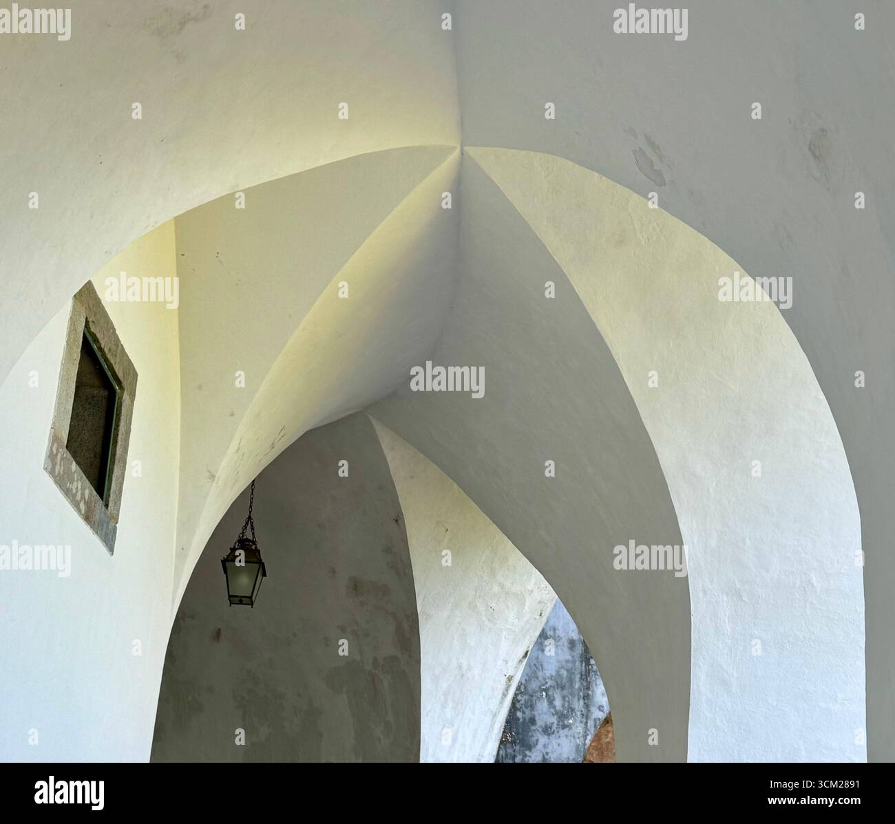 UNESCO World Heritage Site Pena Palace in Sintra-Cascais Natural Park Sintra Portugal - Smartphone Captured Stock Image