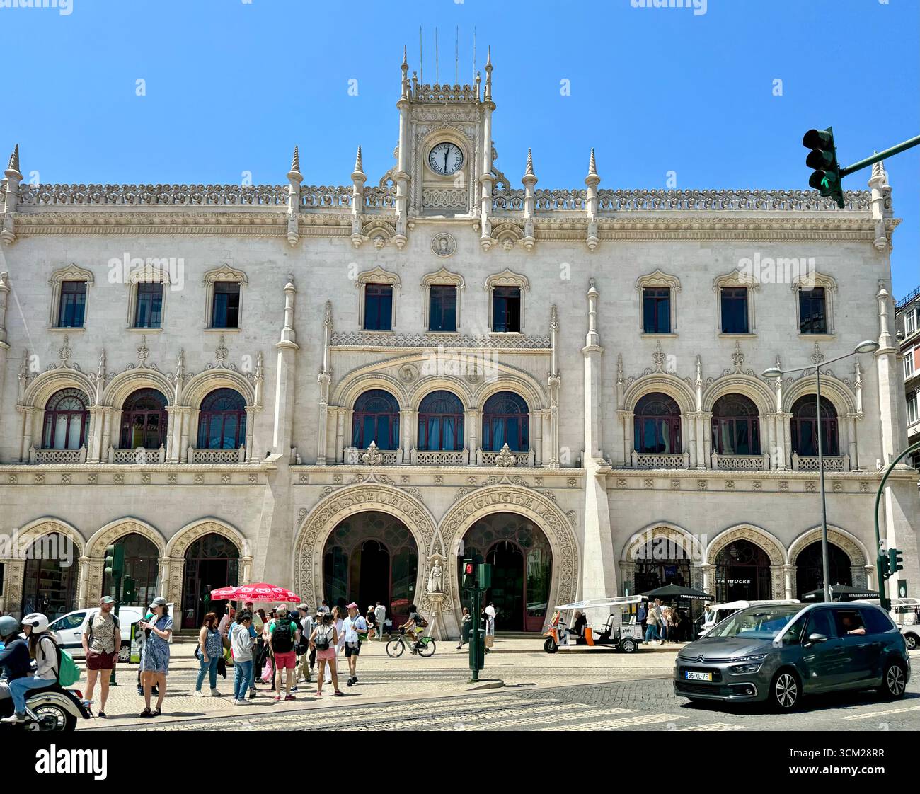 Rossio Railway Station Lisbon Portugal - Smartphone Captured Stock Image