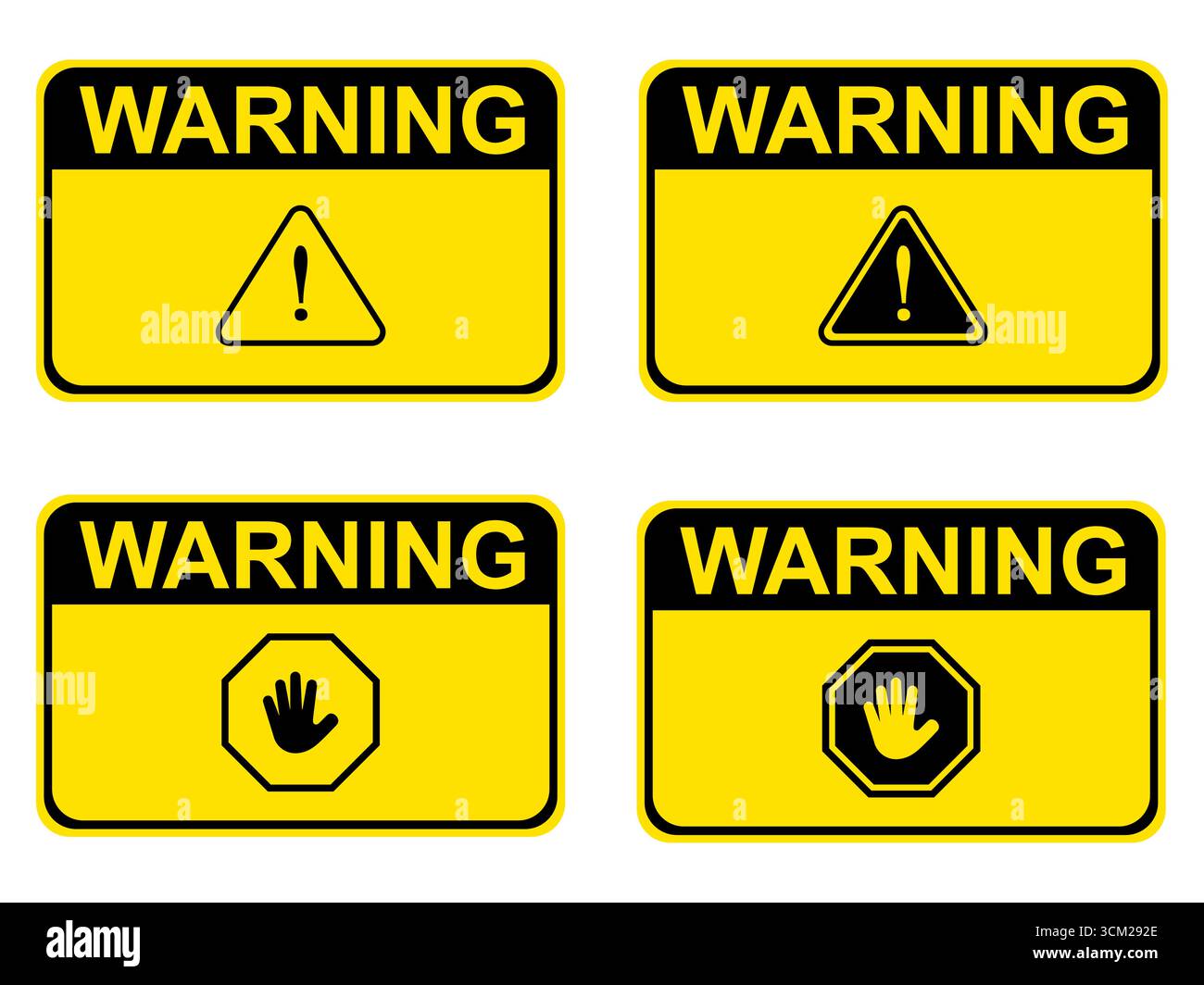 Warning signs collection. Vector illustration Stock Vector Image & Art ...
