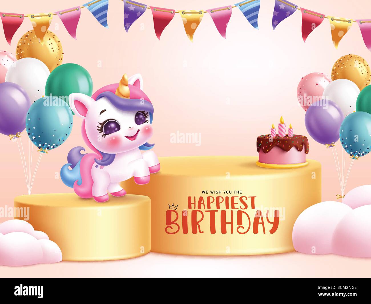 Colorful wishing you a very happy birthday typography on a black background  vector Stock Vector Image \u0026 Art - Alamy, image size:1300x1063
