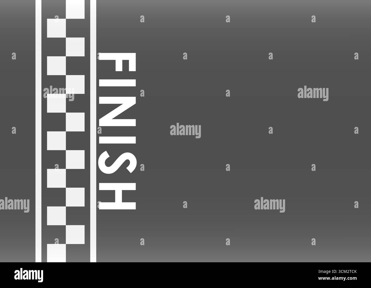 Asphalt racing track. Racing track with Start or Finish line. Go-kart ...