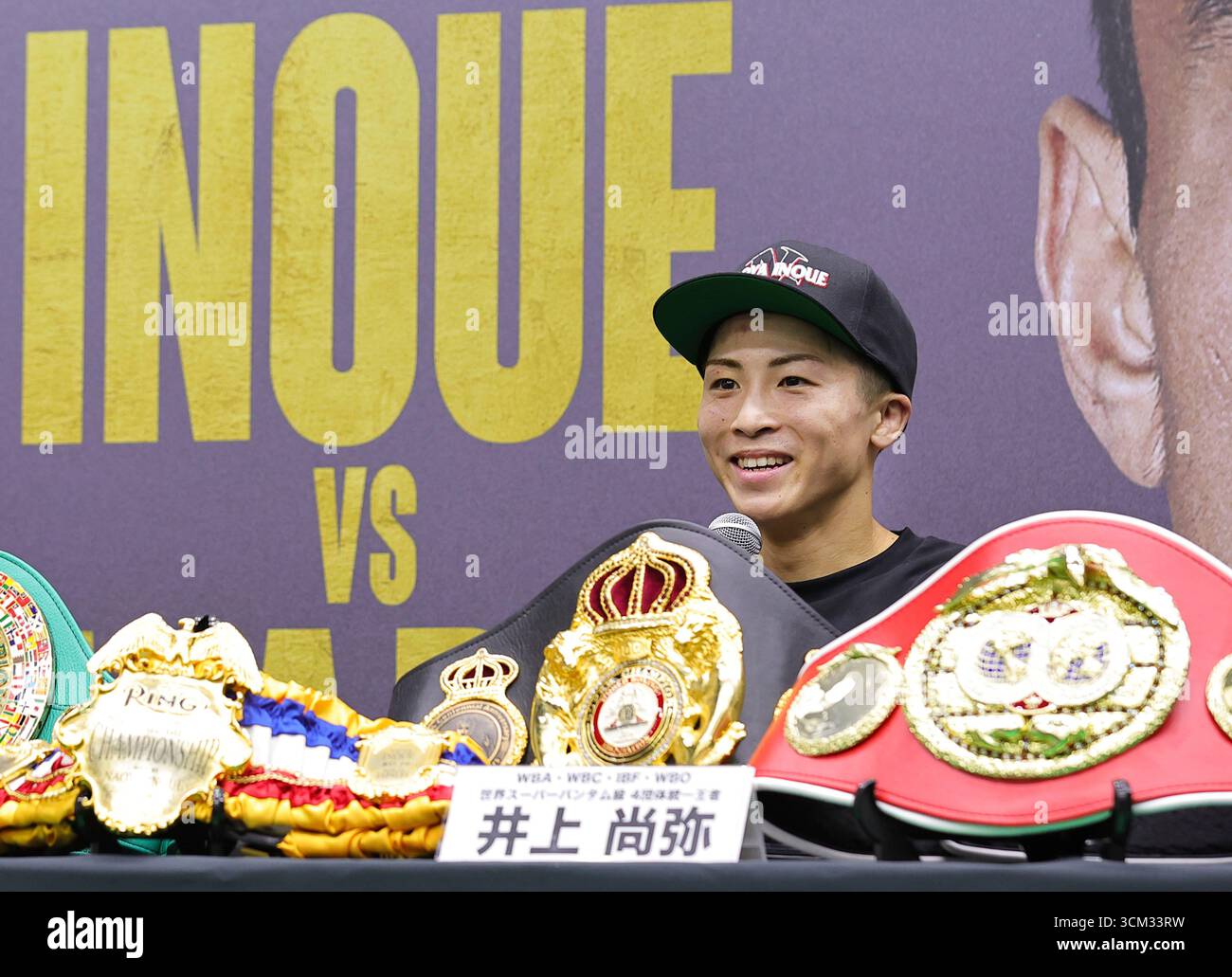 Naoya Inoue of Japan attends a press conference after the World Super ...