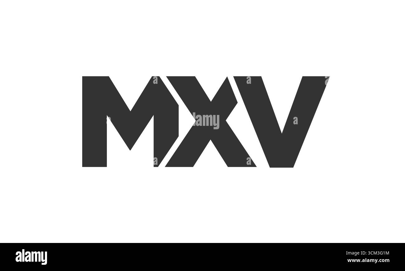 Mxv minimalist logo hi-res stock photography and images - Alamy