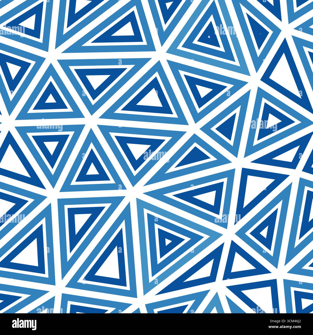 Triangulation geometric shapes background. Big triangles size. Multiple repeated inner triangles. Single color tone style. Repeatable pattern. Stock Vector