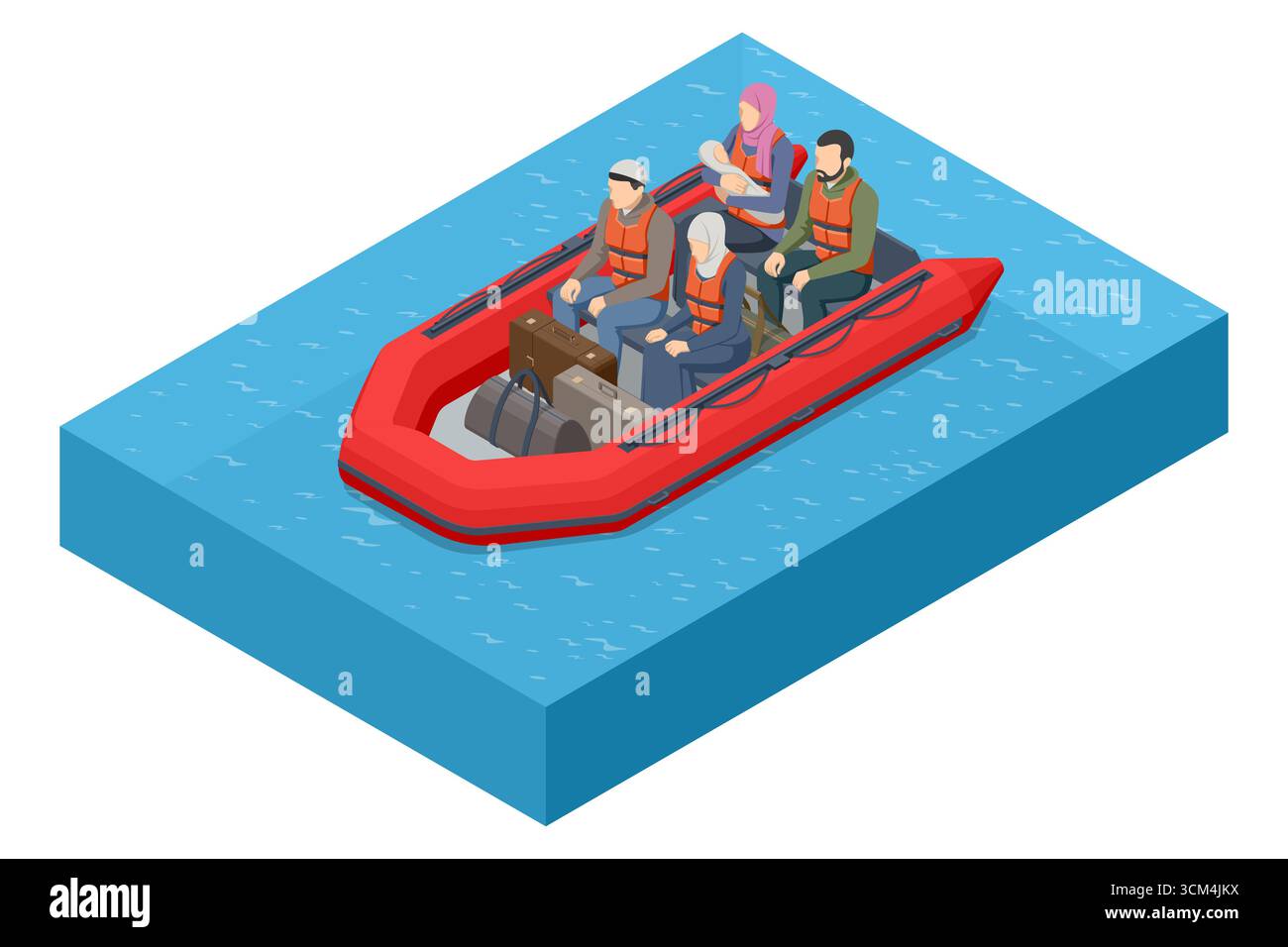 Inflatable life jackets Stock Vector Images - Alamy