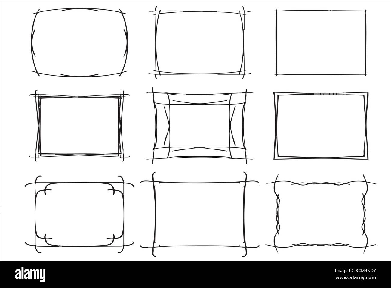 Decorative vector frames collection with various styles and designs for ...