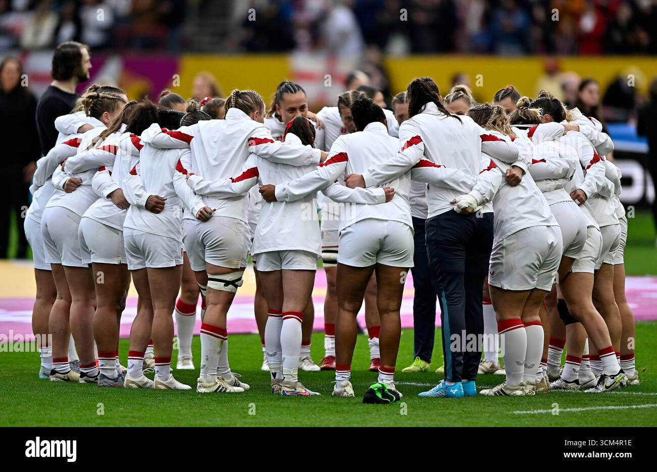 Scotland Rugby Huddle Bristol, United Kingdom. 14th Sep, 2025. Womens Rugby World Cup ...