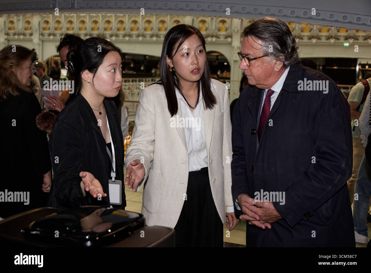 Paris, France. 14 Sep, 2025. A guest, CEO 3i Ye Yu and Philippe ...